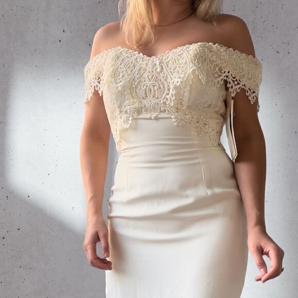Scott McClintock • Jessica McClintock NWT dead stock vintage wedding dress XS - Picture 1 of 16